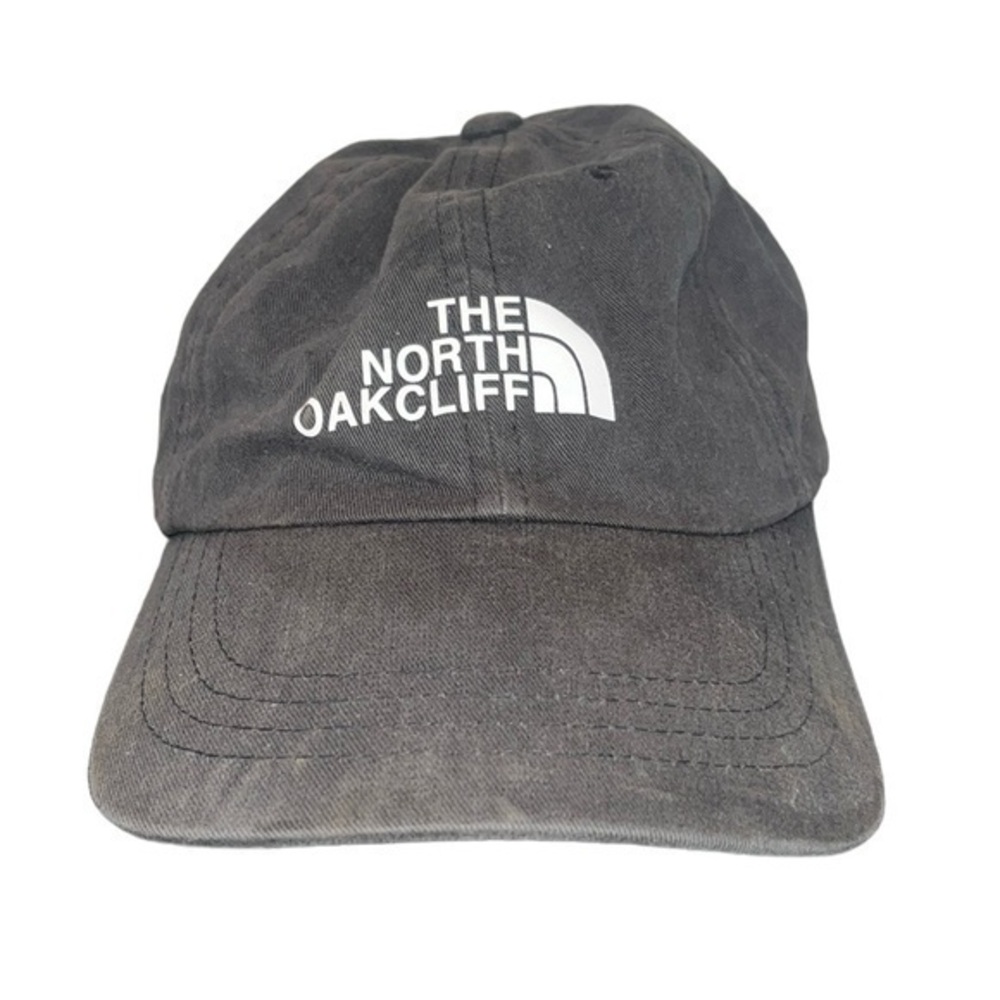 The North Oakcliff Ball Cap adjustable back gray and white